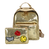 2 Pcs/Set Sequins Backpack