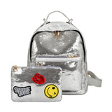 2 Pcs/Set Sequins Backpack