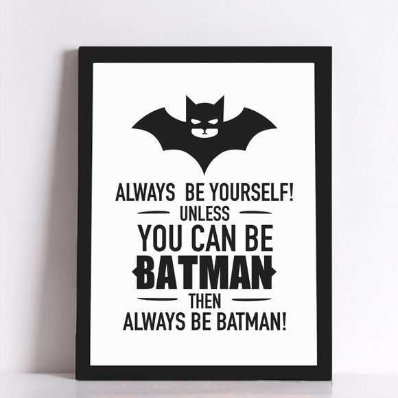 Batman Quote Wall Poster