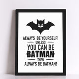 Batman Quote Wall Poster