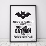 Batman Quote Wall Poster